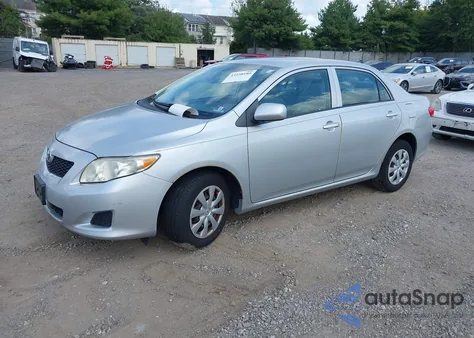 2009 Toyota Corolla Le из США, поврежденный, VIN JTDBL40E499077563